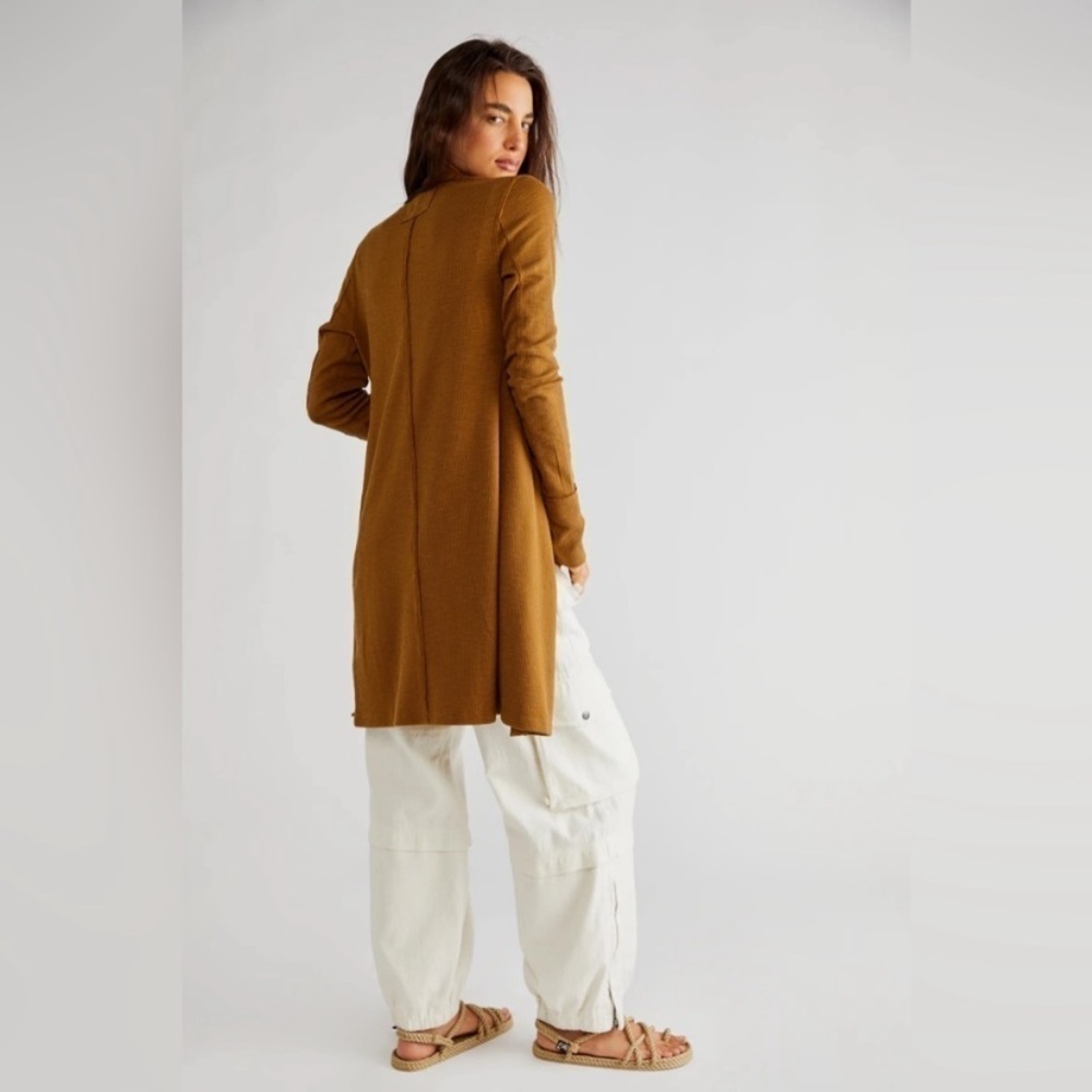 Free People We the Free Gia Cardigan NWT M tobacco - Picture 3 of 11
